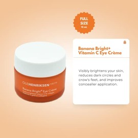 Ole Henriksen- Crema para ojos con vitamina C Banana Bright+ de Olehenriksen, 0,5 oz, 0,50 oz (paquete de 1)