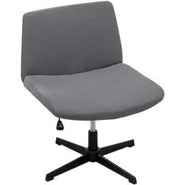 Paquete de 2 fundas de elastano para silla sin brazos, funda de computadora para silla de computadora, asiento ancho moderno, respaldo medio, giratorio, para sala de estar