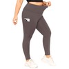 LALAGEN Plus Size Leggings for Women with Pockets-High Waisted Compression