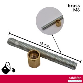 405410 Schläfer | Mounting Set - Set for Mounting Sink and Sink Single Hole Mounting Kit with Galvanised Steel Plate and Brass Nut, Complete with Gasket