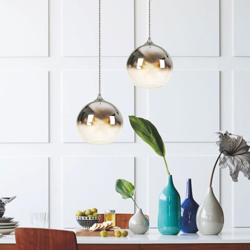 Modern Battery Operated Pendant Light,Battery Ceiling Light with Rechargeable Bulbs