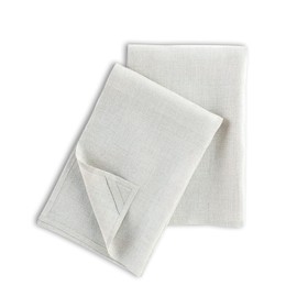 Eastrpupira 2 Pack Linen Kitchen Towels, 18x28 Inch 100% Pure Linen Tea Towels for Kitchen, Extra Soft Quick Dry for Dish Cloths Hand Towels