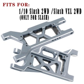 hopsupRC RC for 1/10 Slash 2WD,Slash 2WD VXL Upgrades Parts Shocks&Drive Shaft CVD&Front Rear Suspension A Arms&Caster Block&Steering Blocks&Rear Stub Axle Carriers&Turnbuckles Camber Link,Titanium