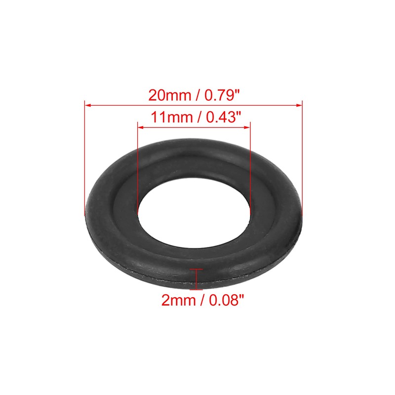 X AUTOHAUX 10 pieces M11 oil drain plug seals 12616850