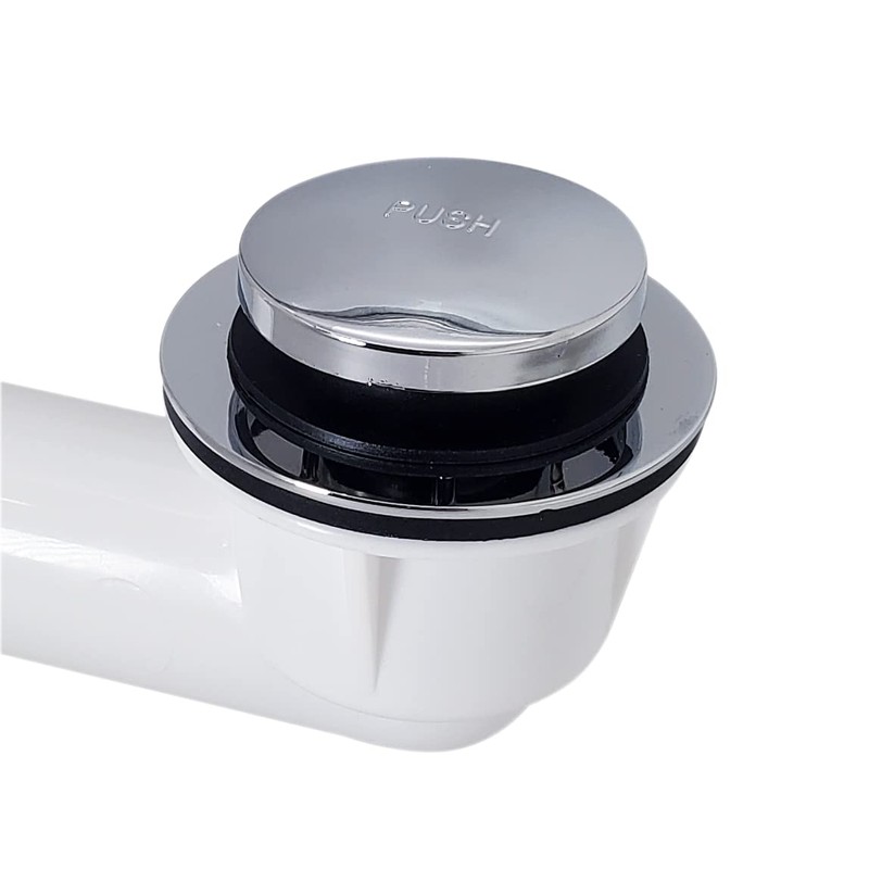 Westbrass D3322-26 1-1/2-Inch NPSM Coarse Thread Tip-Toe Bath Drain, Polished