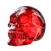 QIANCHANG 2.5" Red Crystal Skull Figurines for Halloween/Day of the