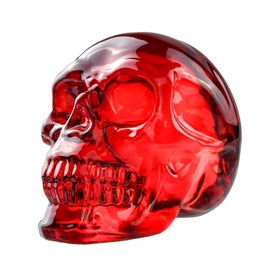 QIANCHANG 2.5" Red Crystal Skull Figurines for Halloween/Day of the Dead