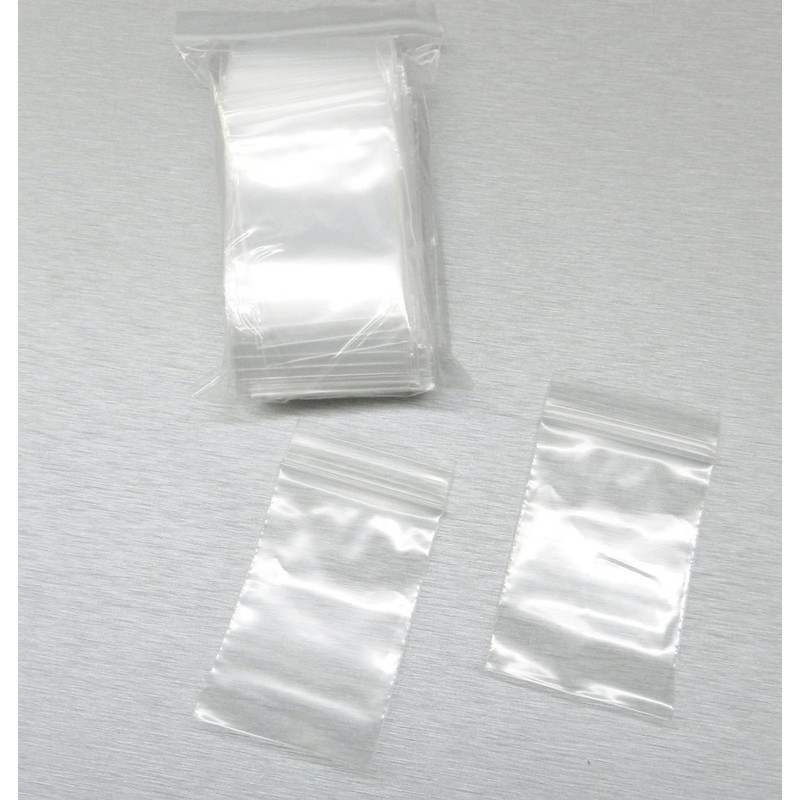 100 2"x3" ZIPLOCK BAGS Clear 2MIL Small POLY BAG RECLOSABLE