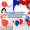 AKH® Red Blue White Union Jack Latex Balloons | Pack