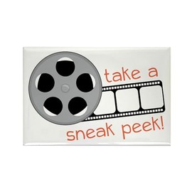 CafePress Sneak Peek Magnets Rectangle Magnet (100 pack)
