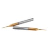 10pcs 3.175mm Shank Titanium Coating Tungsten Carbide End Mill Engraving