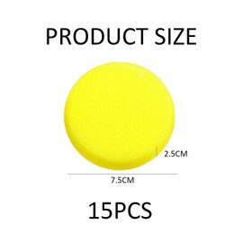 CHROMACRAFT Pack of 15 Round Sponges, Multifunctional Sponges, Cleaning Sponges, Absorbent Sponges, Sponges for Art Painting