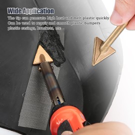 WSDMAVIS 4Pcs Professional Plastic Welder Replacement Tips Copper Head Soldering Iron Tips for Leather Shoe Repairs Welder Accessories for Smooth Car Bumper Repair