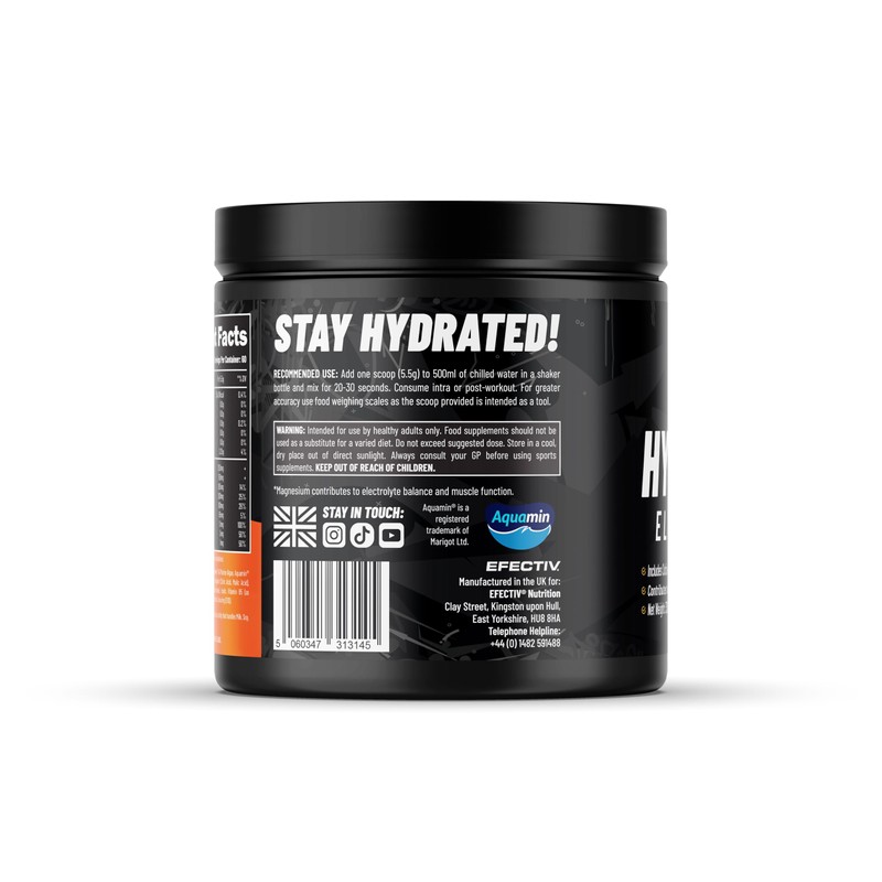 Efectiv Hydration Electrolytes Powder - 330g, 60 Servings - Vegan