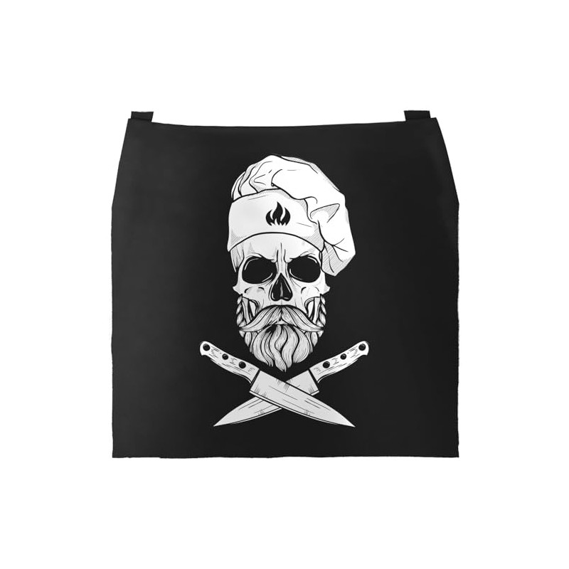 MoonWorks® BBQ Apron for Men with Saying "Hier grillt der