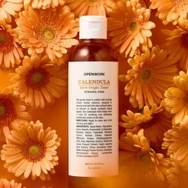 Calendula Toner Moisture Petal Slightly Acid Acne Calming Pore Moisture Moisturizing 250ml / 칼렌듈라토너 모이스처 꽃잎 약산성 여드름 진정 모공 수분 보습 250ml