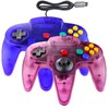 JINHOABF 2 Pack Classic N64 Controller,Wired N64 64-bit Gamepad Joystick