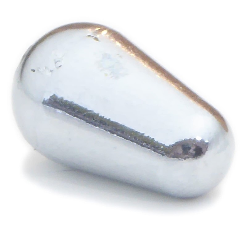 Silver/Chrome Guitar pickup switch tip knob