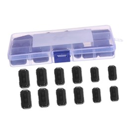 Gatuida 22pcs Ferrite Core Noise Filter Ring Choke for Power Cables Reduces USB Audio Video and Data Lines Installation High- Integrity