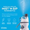 O2COOL Mist 'N Sip Misting Water Bottle 2-in-1 Mist And