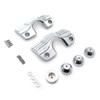 HTTMT- Chrome Slotted Finned Spark Plug Head Bolt Covers Compatible