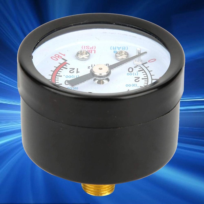 Air Compressor Pressure Gauge Iron Shell Instrument Gauge Meter Air