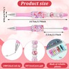 Ymapinc 12PCS Beaded Pens, Rhinestone Beadable Pens(Beads Not Included) Beaded