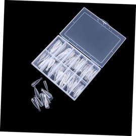 Housoutil Diamond Shape Nail Tips Reusable Nail Extension Model for Fit for Parties Special Events Strong Design