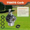 labwork 715670 Carburetor with Gaskets Replacement for Briggs Stratton 185432-0271-E1