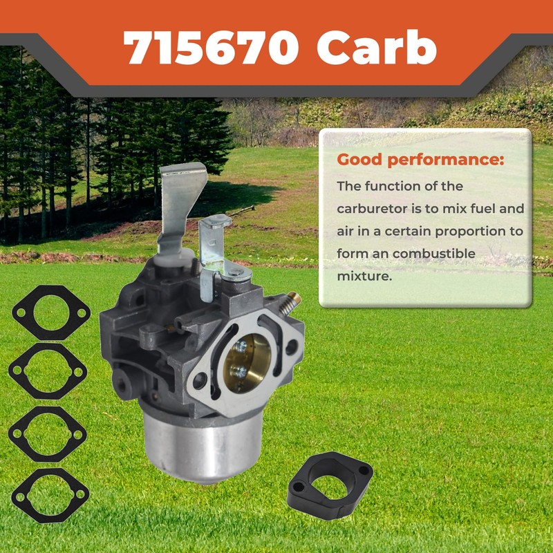 labwork 715670 Carburetor with Gaskets Replacement for Briggs Stratton 185432-0271-E1