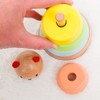 (CL20100) Building Blocks, Stacking Rings, 1 Year Old, Stacking Tower,