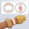 EMSea 10 Pieces 18mm Copper Compression Sleeves for 18mm Pipes