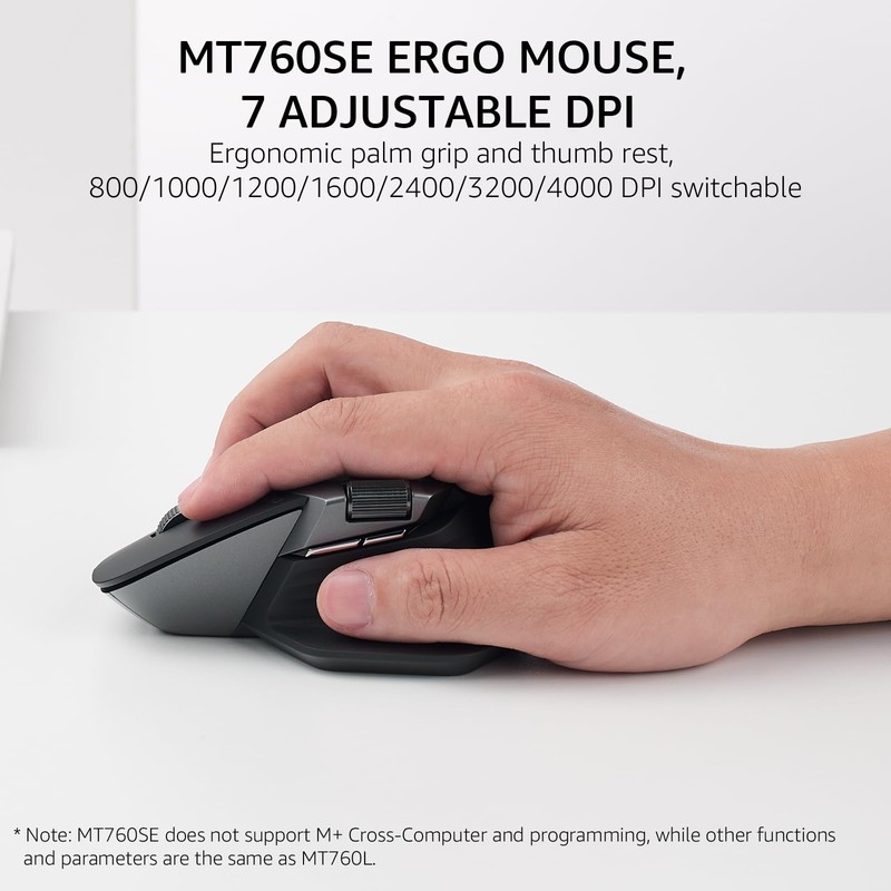 Rapoo 9560M Wireless Keyboard and Mouse Combo, Blade-Series E9550L 110-Key