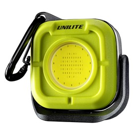 Unilite K-550 Compact Mini Work Light with Carabiner | Type-C Rechargeable | 550 Lumens | White 6500k COB LED | 6 Lighting Modes | 160˚ Rotating Stand with Strong Magnet | IPX6 Waterproof