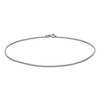 Sterling Silver 1mm Round Ball Bead Chain Anklet for Women,