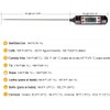 Uplayteck Termómetro Digital de Cocina para Carne – Sonda Superlarga,