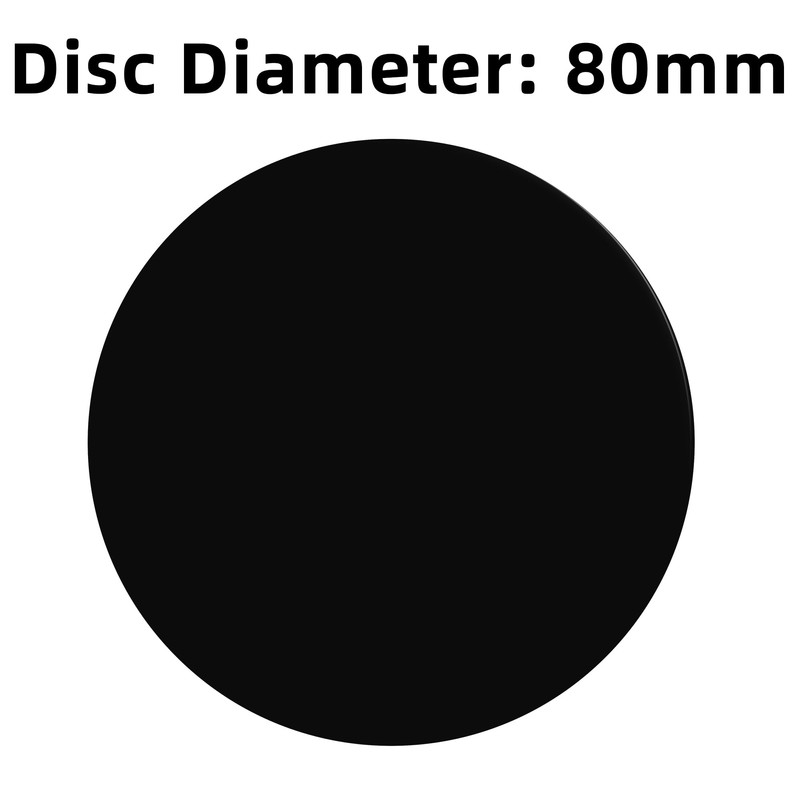 Car Dashboard 80mm Adhesive Mounting Disk - Removable TPU Circular