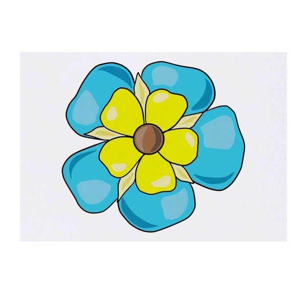 'Forget-Me-Not' Temporary Tattoo - Water Resistant, Skin-Safe, Non-Toxic Transfer (TO00058289)