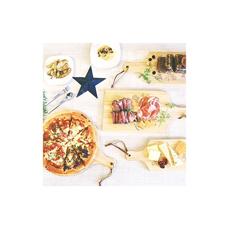 Stylish Wooden Rubber Wood Cutting Board Pizza Board Round