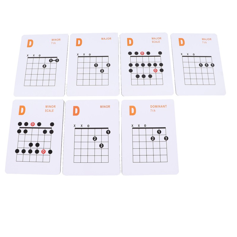Guitar Chords Card 49 Sheets 6 String Acoustic Electric Guitar