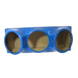 Fibropool Triple 10 fiberglass sub woofer speaker box enclosure carpeted MDF case BLUE