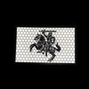 ODSP Lithuania Flag Reflective Laser Cut Hook Loop Tactical Patch