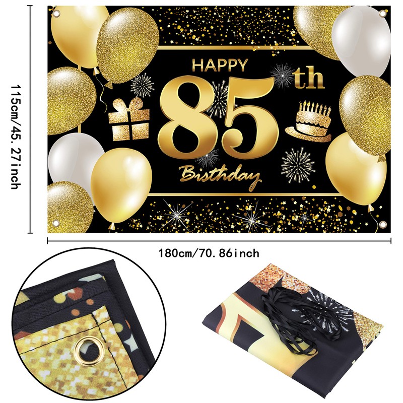 IMISI 85th Birthday Banner & Decorations for Party