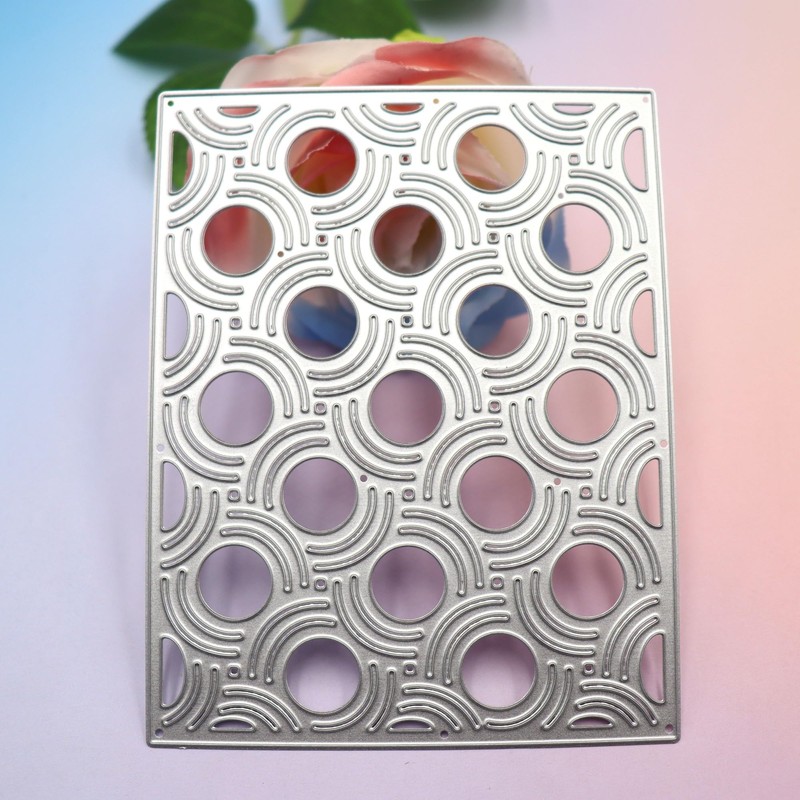 Circle Dot Background Die Cuts for Card Making Metal Cutting