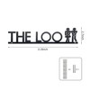 Metal The Loo Sign for Door Top, Funny Bathroom Wall