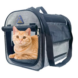 Pet Carrier, Dog Carrier, Cat Carrier for Small Medium Pet, Puppy Carrier Bag for Pets Up to 16 Lbs, Travel Kitty Carrier Soft with Sturdy,Soft Sided,Foldable,Well-Ventilated,Cozy, Collapsible