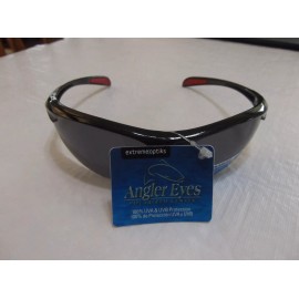 Angler Eyes   ANGLER EYES Polarized Black Extend Wrap Mens Sunglasses
