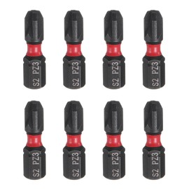 HARFINGTON 8pcs PZ3 Pozi Screwdriver Bit 1/4" Hex Shank 25mm/1" Length Magnetic Phillips Slotted Hex Bits S2 Steel Screw Driver Bit Industrial Grade Electric Drill Bits