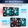 Wathai Big Airflow 2 x 120mm 240mm Computer Fan with