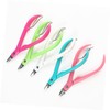 Healeved 3pcs Cuticle Nipper Handle Nail Clippers Manicure Nipper Cuticle